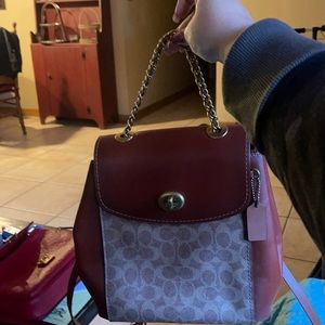 Coach backpack purse